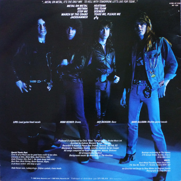 Anvil – Metal On Metal LP vinyl record, image 2 of 7