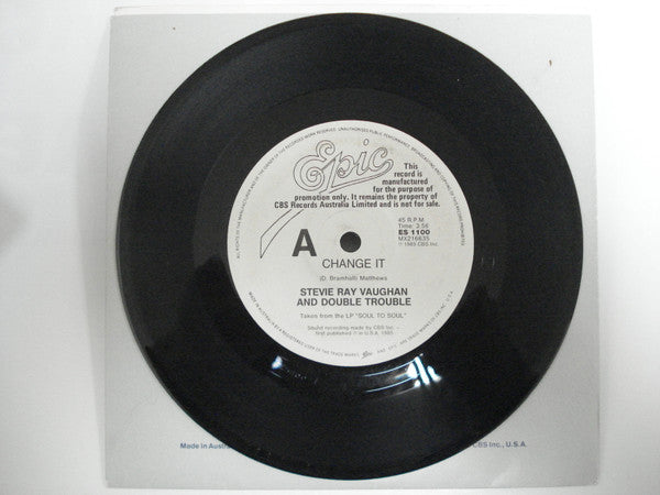 Stevie Ray Vaughan & Double Trouble – Change It 7" vinyl record