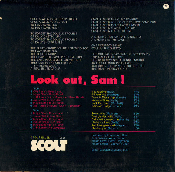 Various – Look Out, Sam! Group Blues LP vinyl record, image 2 of 4