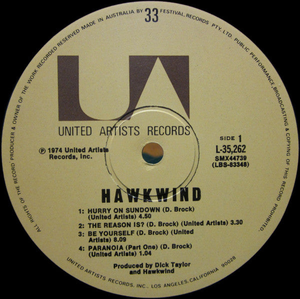 Hawkwind – Hawkwind LP vinyl record, image 3 of 4
