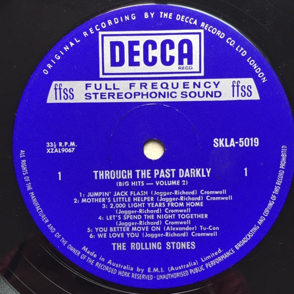 The Rolling Stones – Through The Past, Darkly (Big Hits Vol. 2) LP vinyl record, image 6 of 7