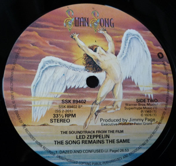 Led Zeppelin – The Soundtrack From The Film The Song Remains The Same (2xLP) LP vinyl record, image 4 of 6