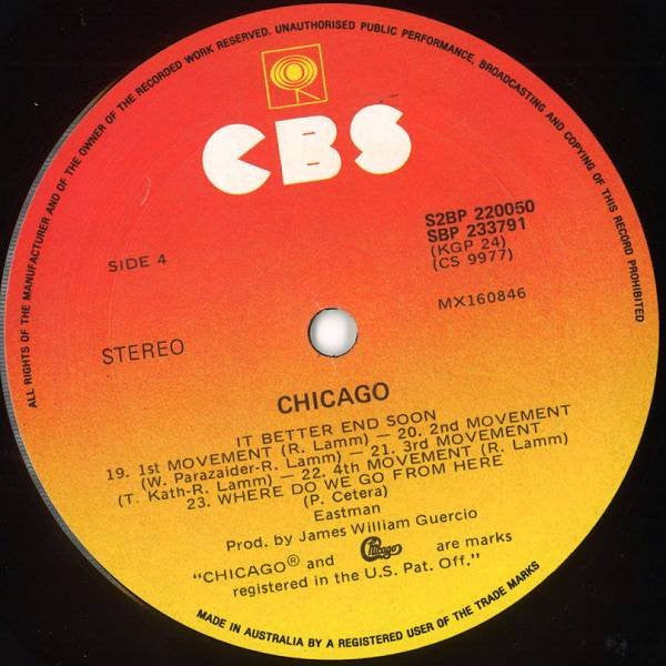 Chicago – Chicago (2xLP) LP vinyl record, image 6 of 6