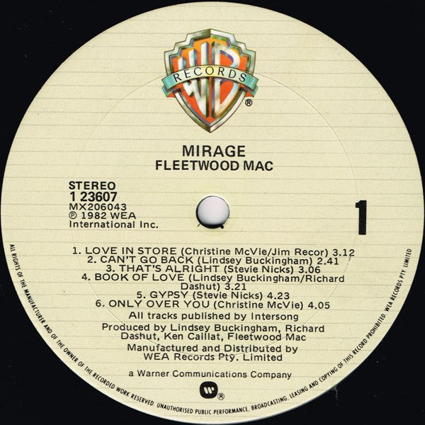 Fleetwood Mac – Mirage LP vinyl record, image 4 of 7