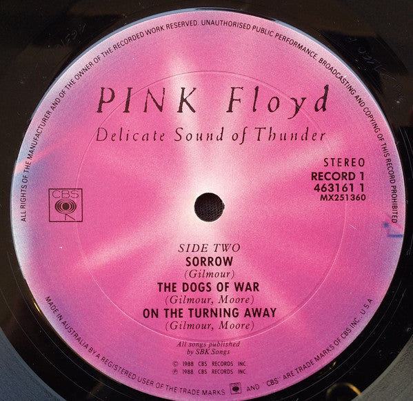 Pink Floyd – Delicate Sound Of Thunder (2xLP) LP vinyl record, image 6 of 10