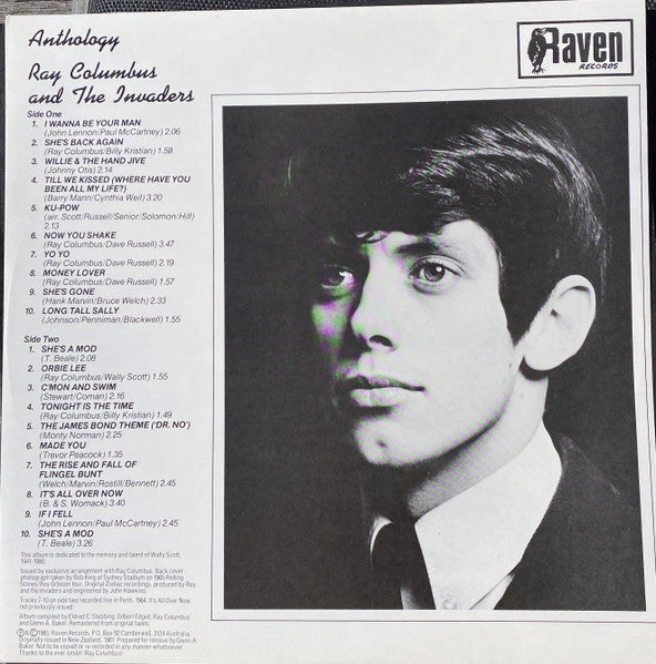 Ray Columbus & The Invaders – Anthology LP vinyl record, image 5 of 6