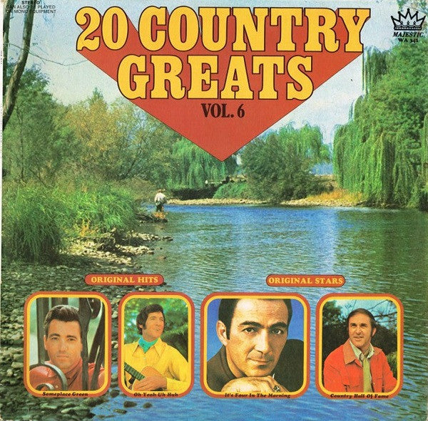 Various – 20 Country Greats Vol. 6 LP vinyl record, image 1 of 4