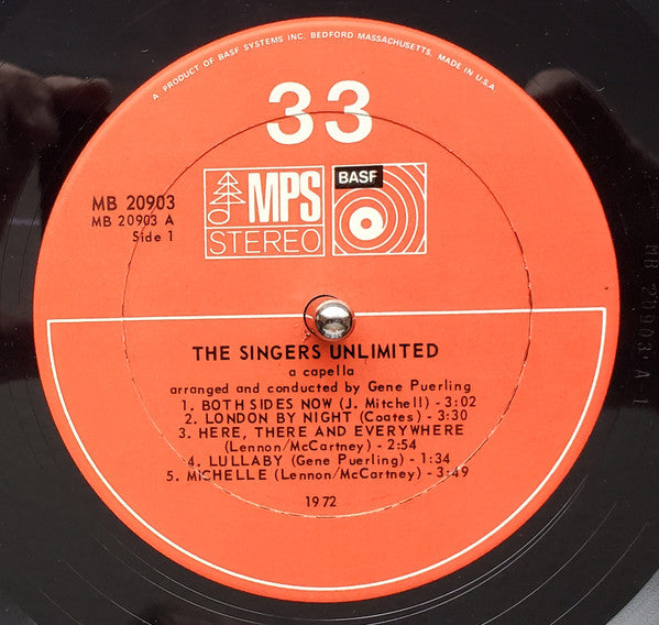 The Singers Unlimited – Try To Remember LP vinyl record, image 3 of 4