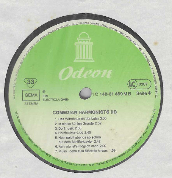 Comedian Harmonists – Comedian Harmonists Folge 2 (2xLP) LP vinyl record, image 7 of 7