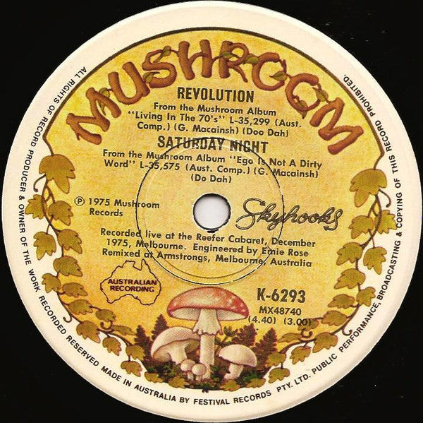 Skyhooks – Let It Rock 7" vinyl record, image 4 of 4