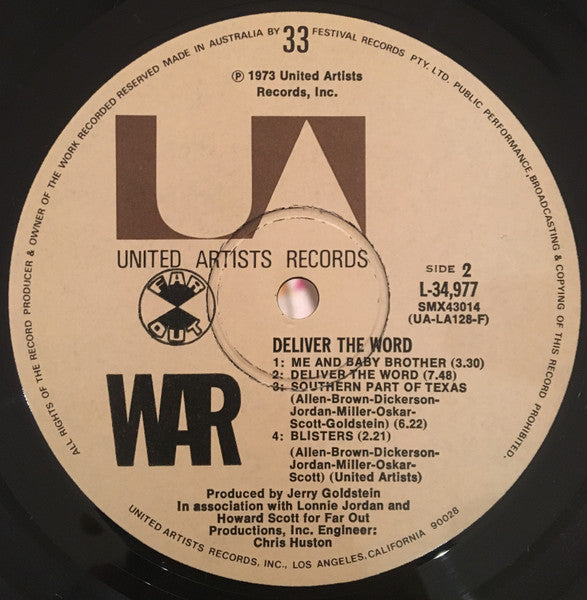 War – Deliver The Word LP vinyl record, image 6 of 6