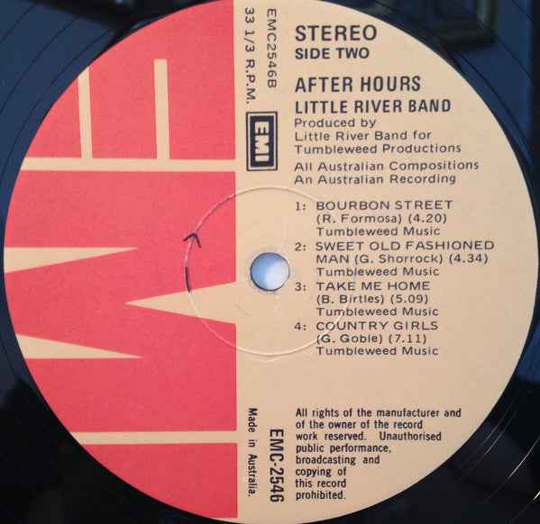 Little River Band – After Hours LP vinyl record, image 4 of 6