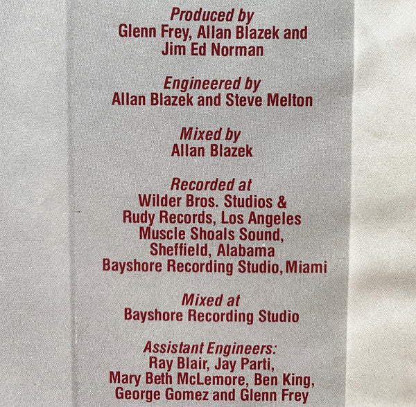 Glenn Frey – No Fun Aloud LP vinyl record, image 5 of 8