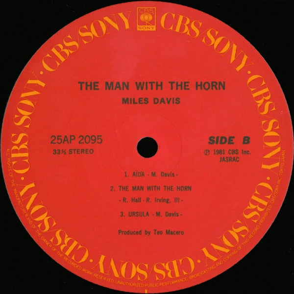 Miles Davis – The Man With The Horn LP vinyl record, image 7 of 7