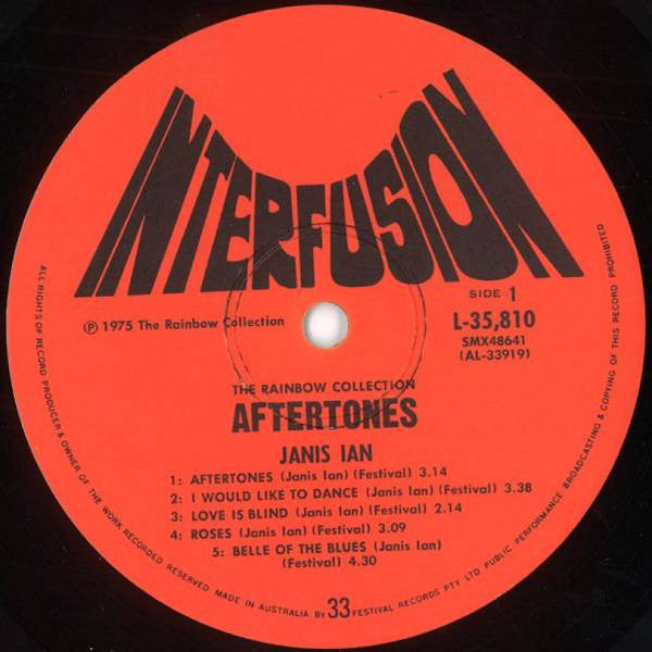 Janis Ian – Aftertones LP vinyl record, image 3 of 4
