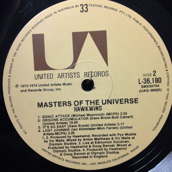 Hawkwind – Masters Of The Universe LP vinyl record, image 6 of 6