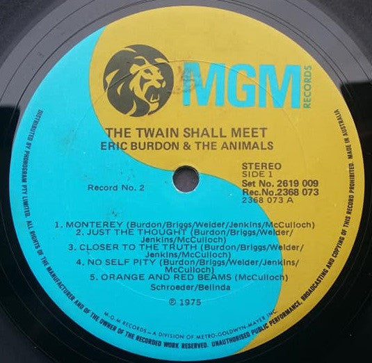 Eric Burdon & The Animals – Winds Of Change / The Twain Shall Meet (2xLP) LP vinyl record, image 5 of 8
