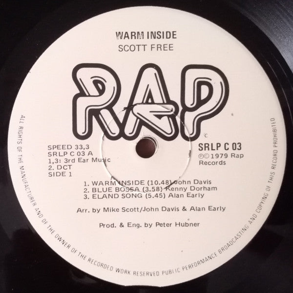 Scottfree – Warm Inside LP vinyl record, image 3 of 4