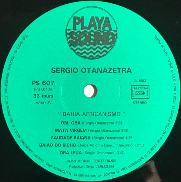 Sergio Otanazetra – Bahia Africanismo LP vinyl record, image 3 of 4