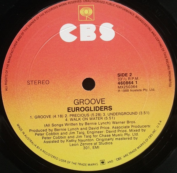 Eurogliders – Groove LP vinyl record, image 6 of 6