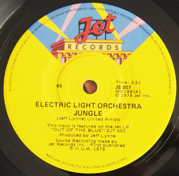 Electric Light Orchestra – Shine A Little Love 7" vinyl record, image 4 of 4