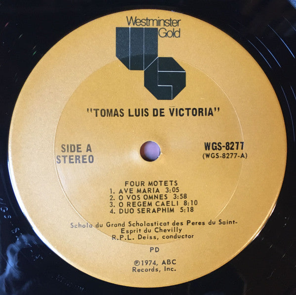 Tomás Luis de Victoria – Four Motets / Missi Quarti Toni LP vinyl record, image 3 of 4