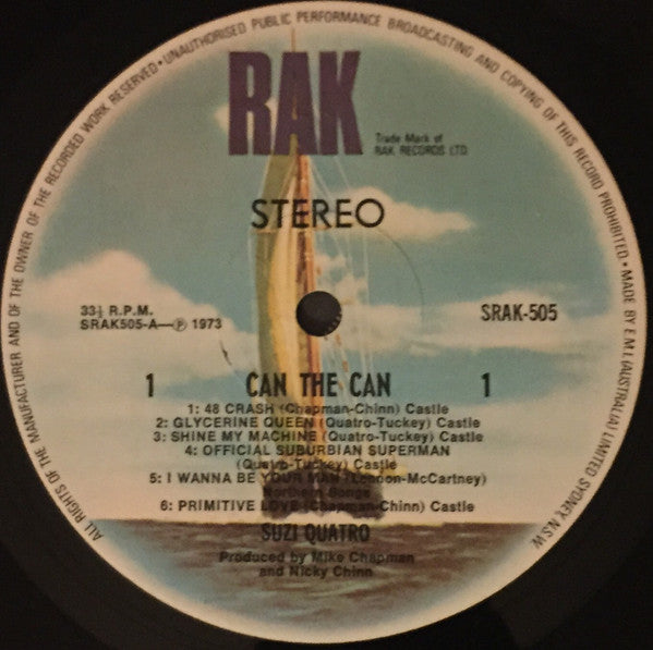 Suzi Quatro – Can The Can LP vinyl record, image 3 of 4