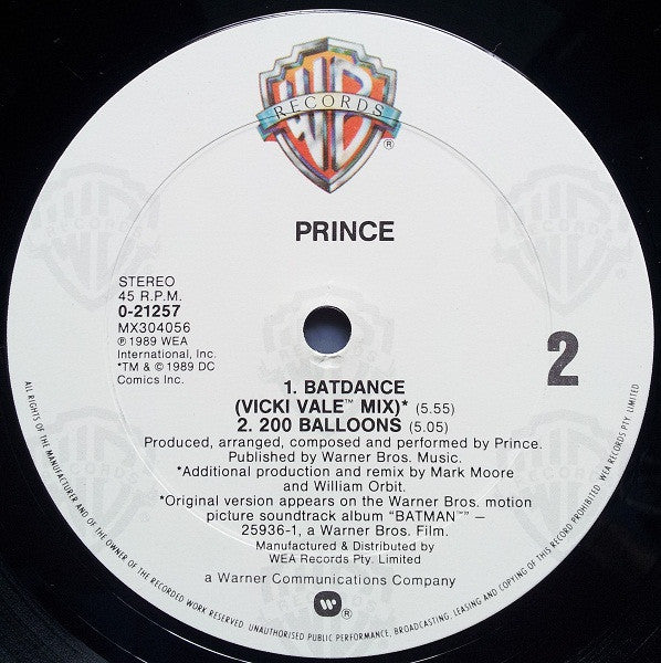 Prince – Batdance 12" vinyl record, image 4 of 4