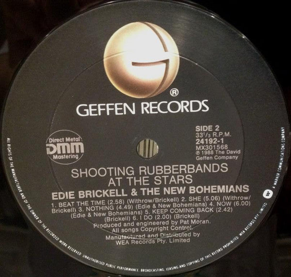 Edie Brickell & New Bohemians – Shooting Rubberbands At The Stars LP vinyl record, image 4 of 4