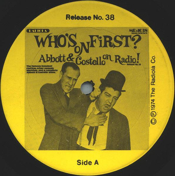 Abbott & Costello – Who's On First? LP vinyl record, image 3 of 4