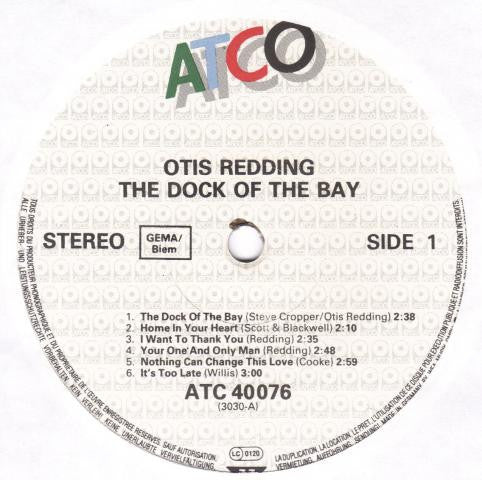 Otis Redding – The Dock Of The Bay LP vinyl record, image 3 of 4