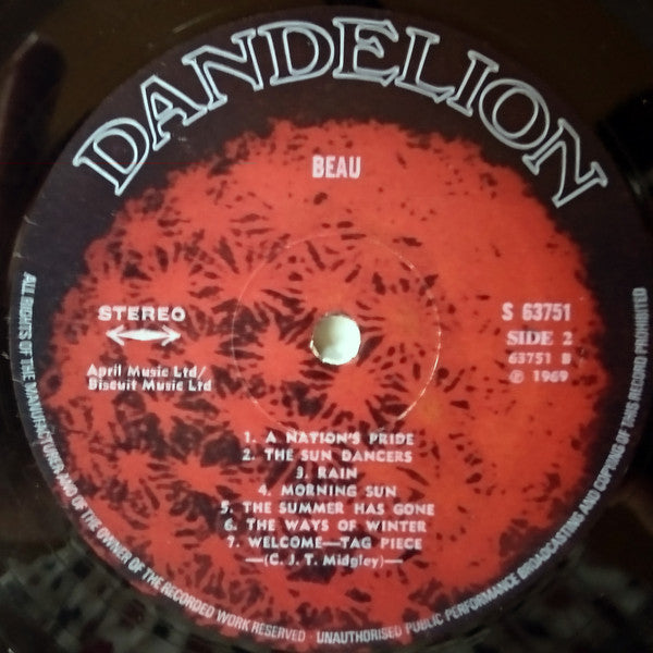 Beau – Beau LP vinyl record, image 4 of 4