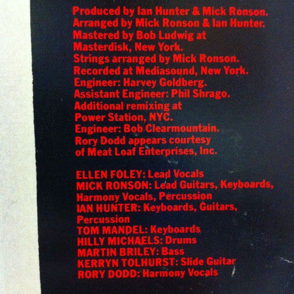 Ellen Foley – Nightout LP vinyl record, image 3 of 6