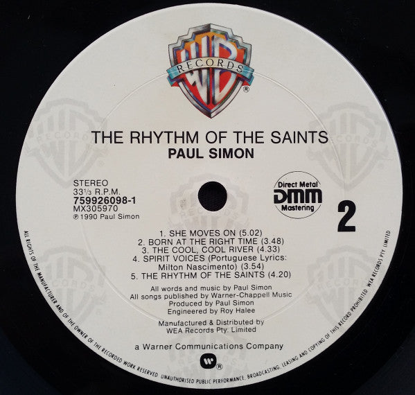 Paul Simon – The Rhythm Of The Saints LP vinyl record, image 6 of 6