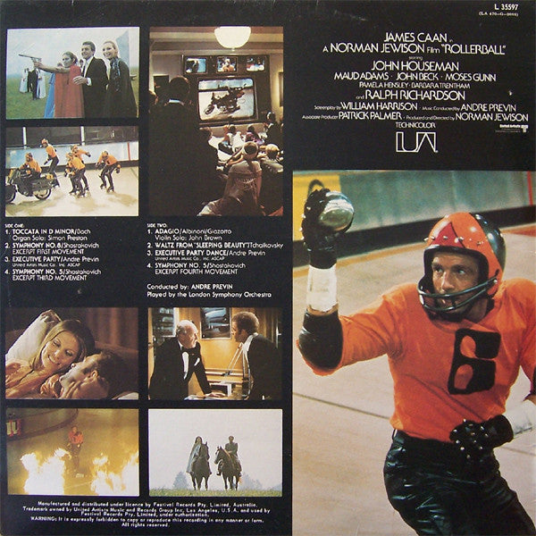 André Previn – Rollerball (Original Soundtrack Recording) LP vinyl record, image 2 of 2