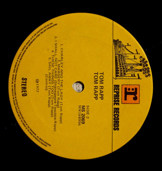 Tom Rapp – Familiar Songs LP vinyl record, image 4 of 4