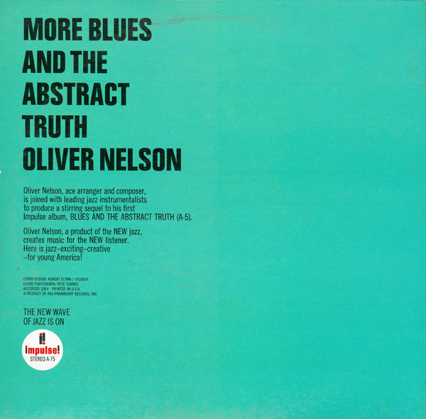 Oliver Nelson – More Blues And The Abstract Truth LP vinyl record, image 4 of 6