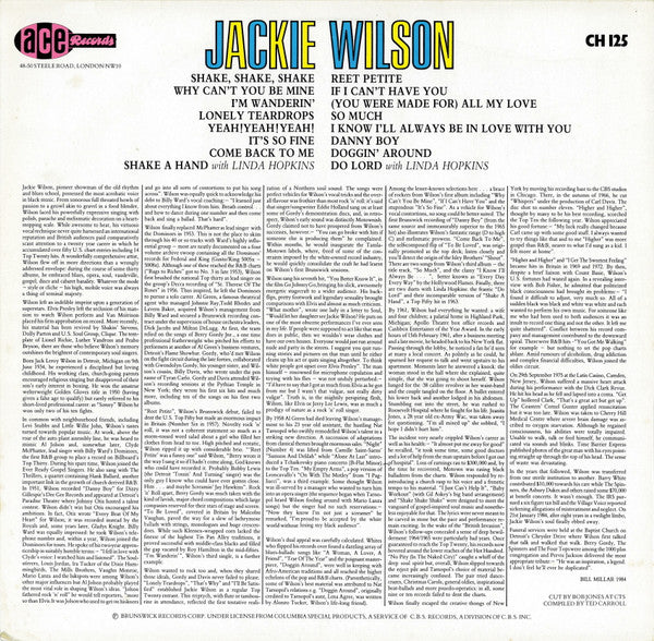 Jackie Wilson – Reet Petite LP vinyl record, image 2 of 4