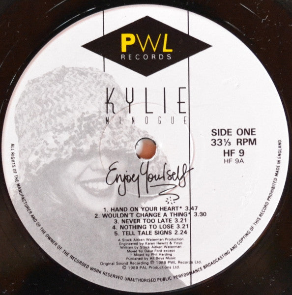 Kylie Minogue – Enjoy Yourself LP vinyl record, image 5 of 10