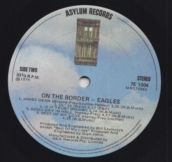 Eagles – On The Border LP vinyl record, image 3 of 3