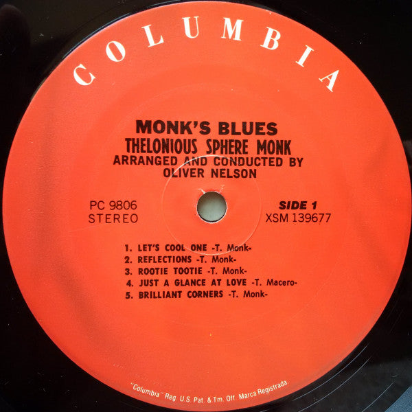 Thelonious Monk – Monk's Blues LP vinyl record, image 3 of 4