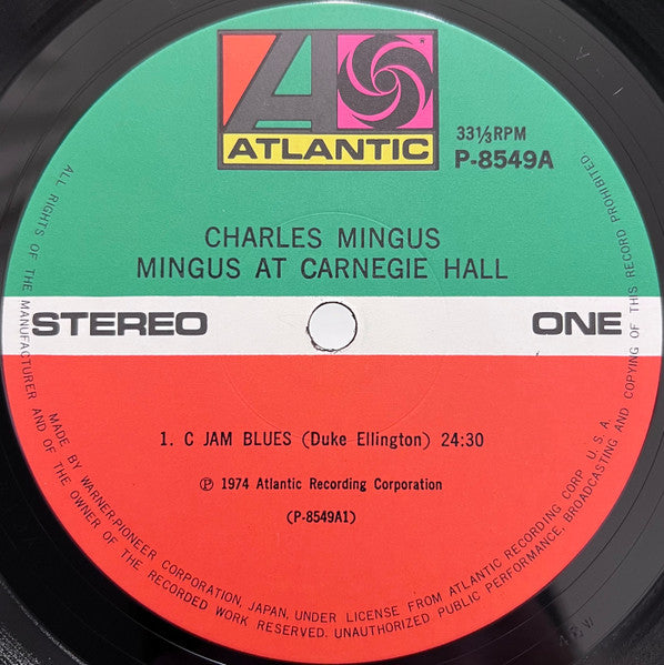 Charles Mingus, Charles Mingus – Mingus At Carnegie Hall = ミンガス・アット・カーネギー・ホール LP vinyl record, image 3 of 5