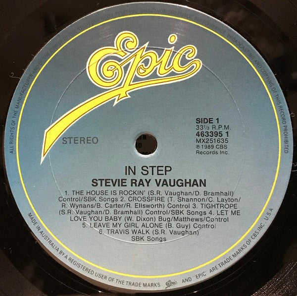 Stevie Ray Vaughan & Double Trouble – In Step LP vinyl record, image 3 of 6