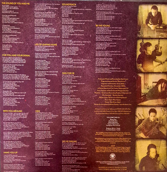Yellowcard – When You're Through Thinking, Say Yes LP vinyl record, image 4 of 7