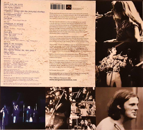 Fairport Convention – Who Knows? (1975 The Woodworm Archives - Vol. One) (2xLP) LP vinyl record, image 2 of 6