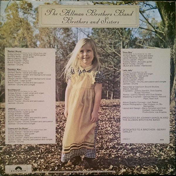 The Allman Brothers Band – Brothers And Sisters LP vinyl record, image 2 of 4
