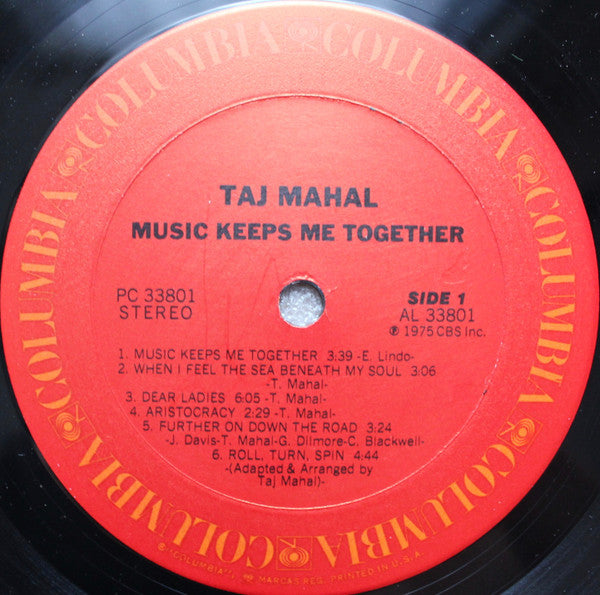 Taj Mahal – Music Keeps Me Together LP vinyl record, image 3 of 4
