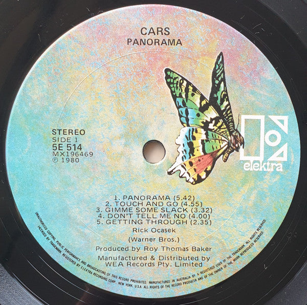 The Cars – Panorama LP vinyl record, image 3 of 6