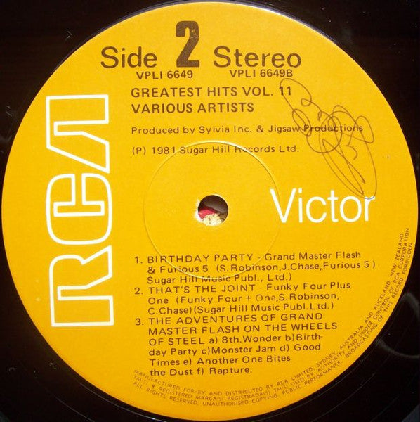 Various – Greatest Rap Hits Vol. 2 LP vinyl record, image 4 of 4