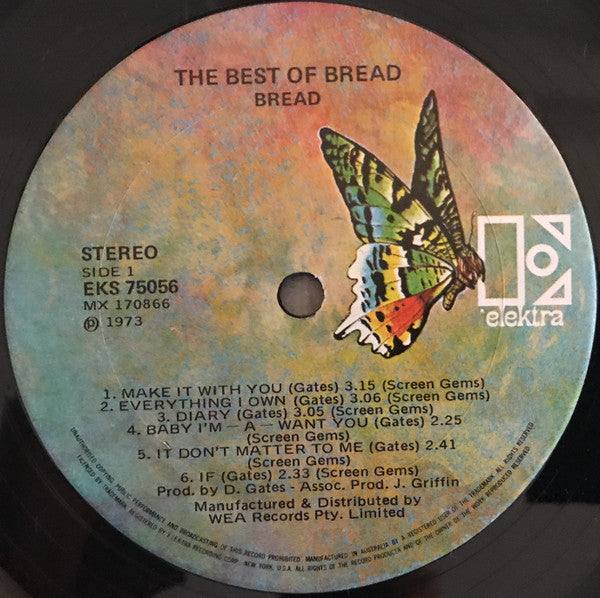 Bread – The Best Of Bread LP vinyl record, image 5 of 6